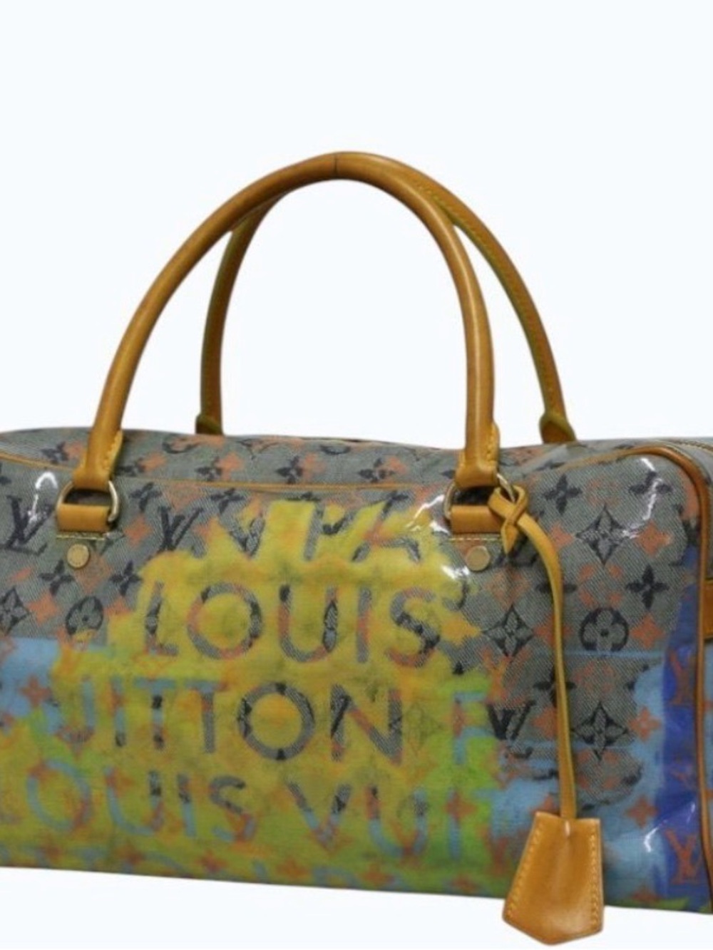 Louis Vuitton x Richard Prince Limited Edition 45 Leather Monogram Duffle